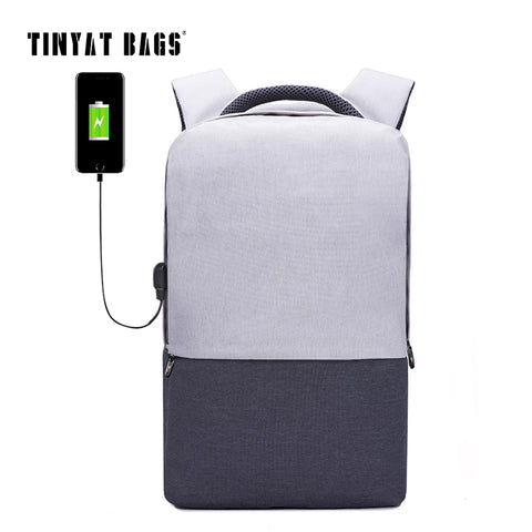 Men Laptop Backpack For 15.6 inch USB Charging Backpacks Computer Anti-theft Bags