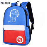 Student Luminous Animation School Bags For Boy Girl Teenager
