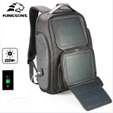 solar energy generation backpack Phone fast charging 2hrs USB interface 15.6''
