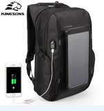 solar energy generation backpack Phone fast charging 2hrs USB interface 15.6''