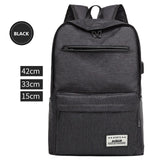 Backpack Leisure Shoulder Bag USB Charge Interface Travel Backpack