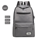 Backpack Leisure Shoulder Bag USB Charge Interface Travel Backpack
