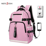 MEITEBOSHI 15.6 Inch backpack women laptop USB Charging