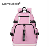 MEITEBOSHI 15.6 Inch backpack women laptop USB Charging